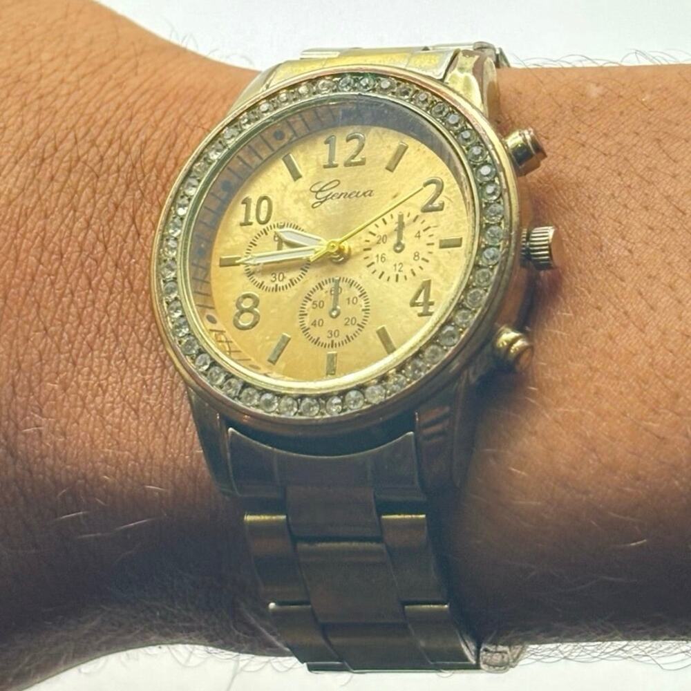 Geneva Gold & Silver Men’s Watch